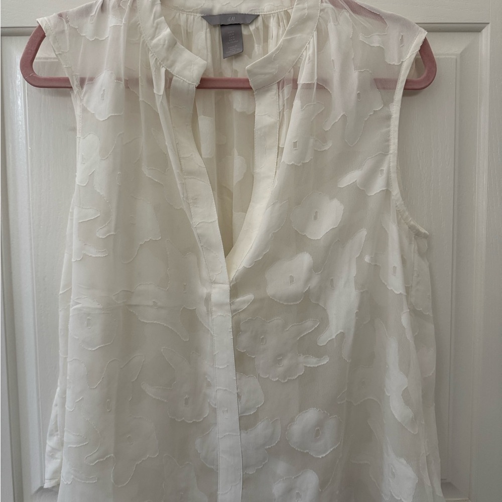 H&M Sheer Sleeveless Blouse